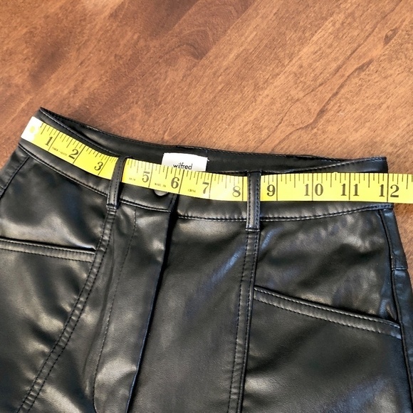 Wilfred, Aritzia, Rebel, Faux Vegan Leather, High Rise, Pants, Size 0 - Picture 15 of 16